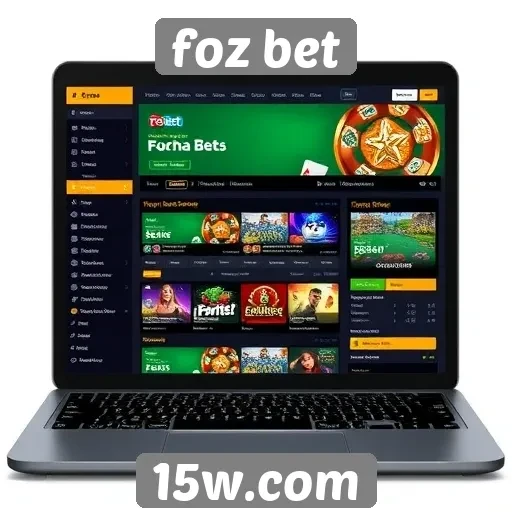 Interface do site Foz Bet é amigável ao usuário