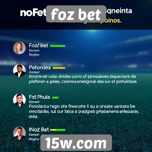 Depoimentos de jogadores sobre a experiência no Foz Bet